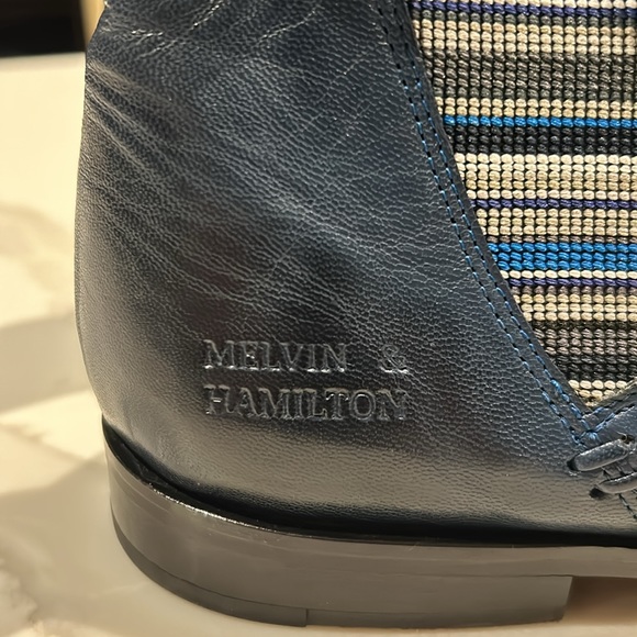 Melvin & Hamilton Navy Boots - Picture 3 of 11